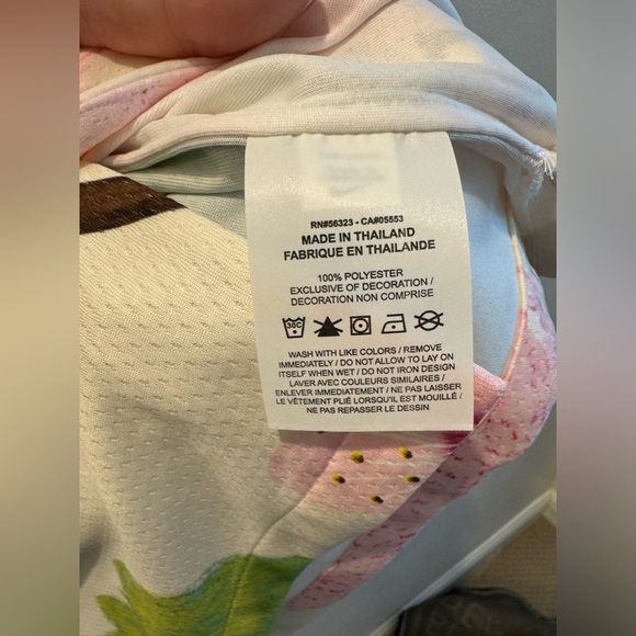 Nike Cherry Blossom Mesh Button Up Shirt - Picture 8 of 9